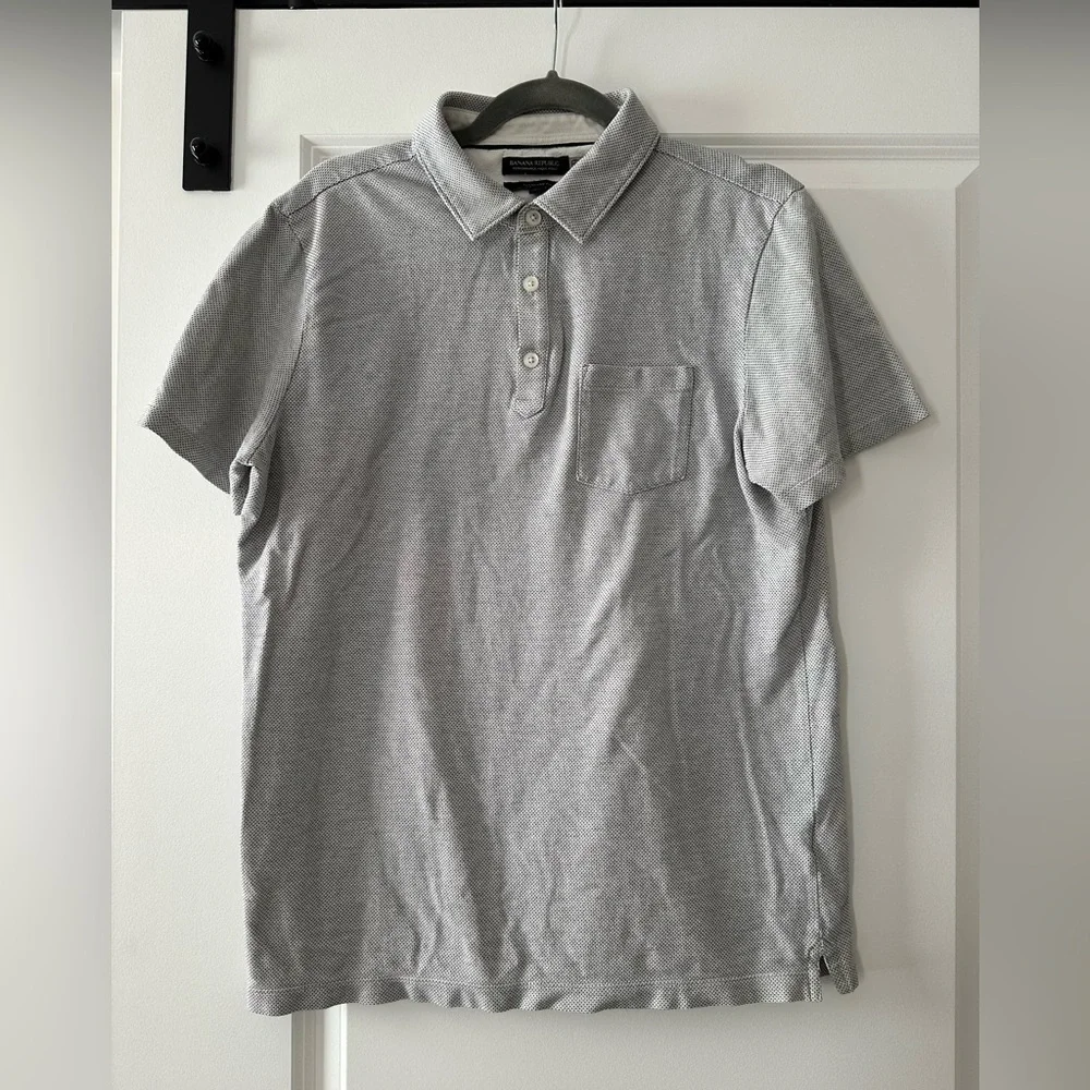 Banana Republic performance pique polo, large